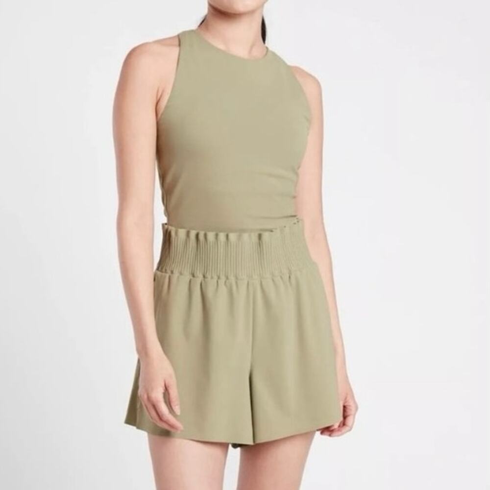 NWT! Womens Athleta Cosmic Flutter Romper Green Size XS